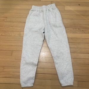 Grey sweatpants